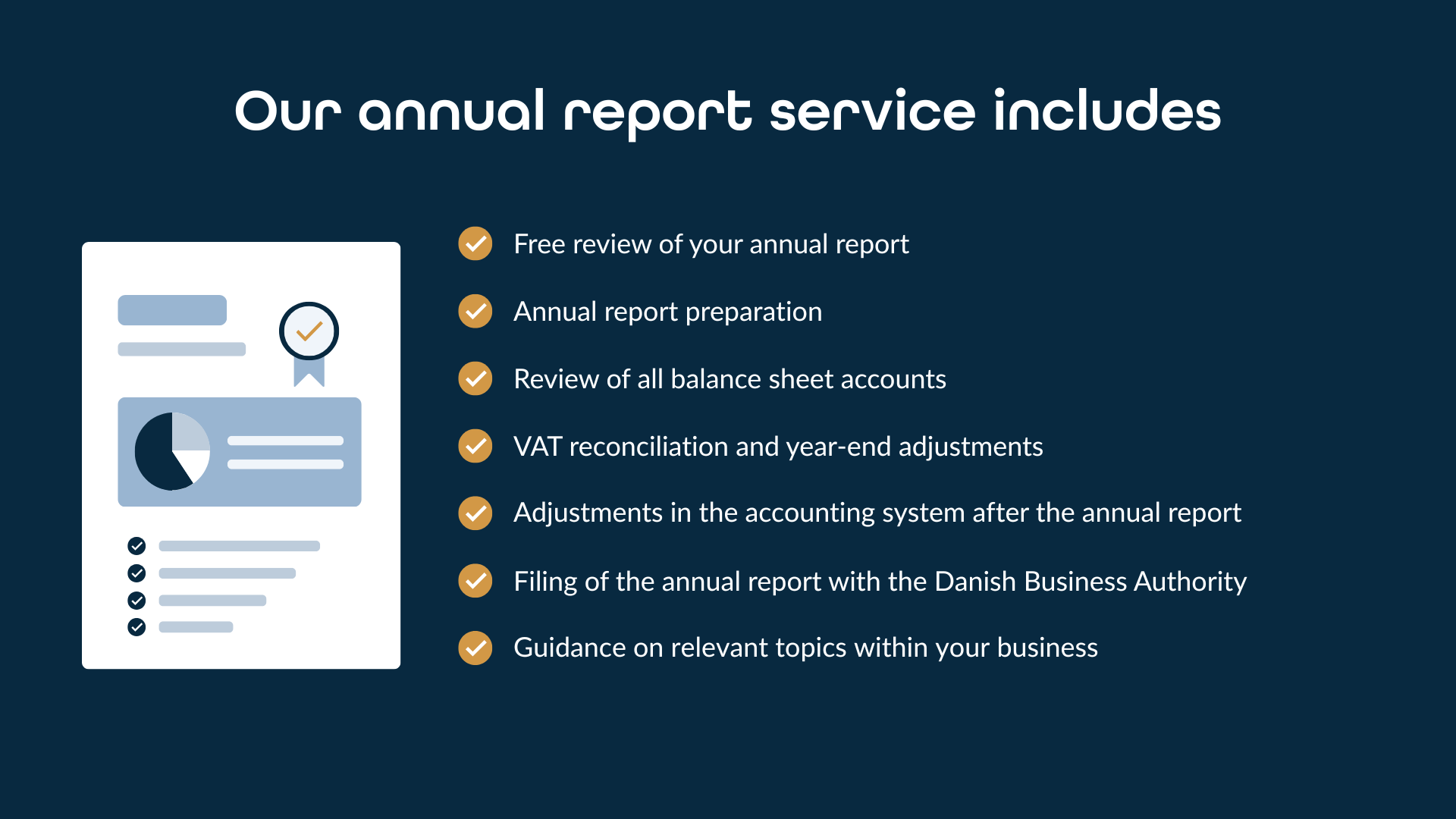 Annual report services for Danish companies – bookkeeping, filing and accounting support